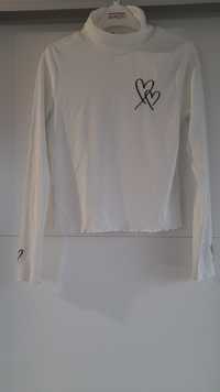Biała bluzeczka Golfik dziewczęcy r 140