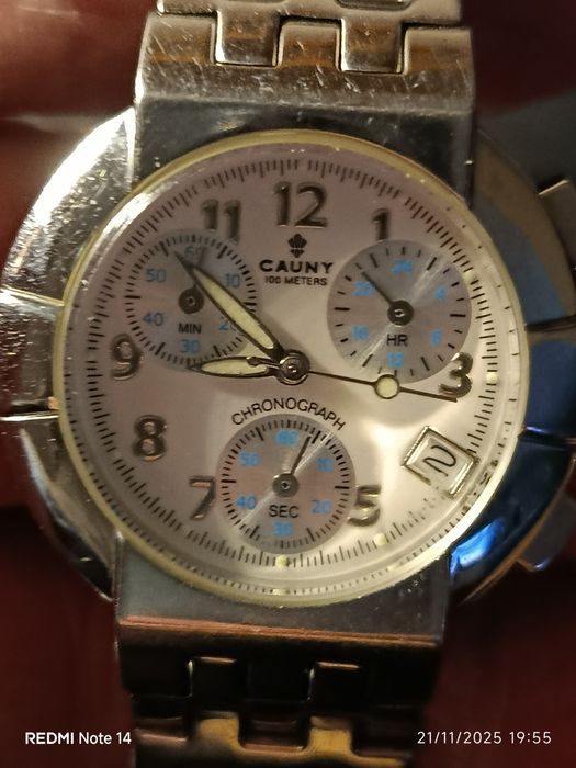 Cronógrafo Cauny Prima quartz