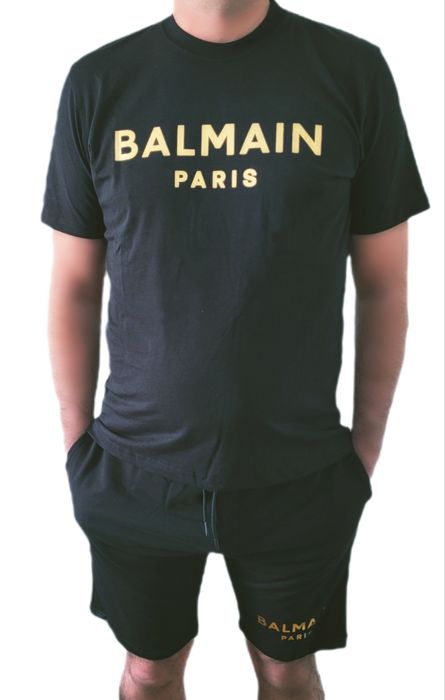 Balmain Komplet dresowy męski Spodenki + Koszulka