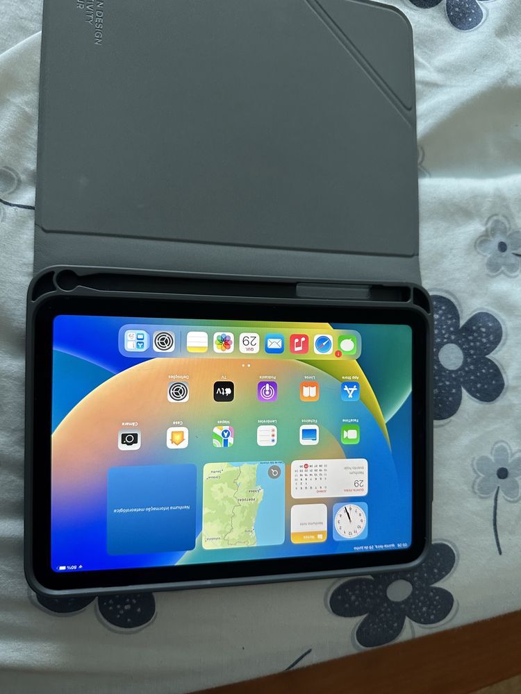 iPad Mini 6 Gold como novo quase sem uso mais capa