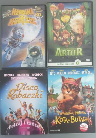 4 filmy DVD dla dzieci