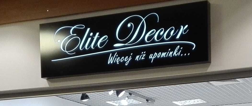 Kaseton reklamowy Kwiaciarnia - Sklep Upominki - podświetlany