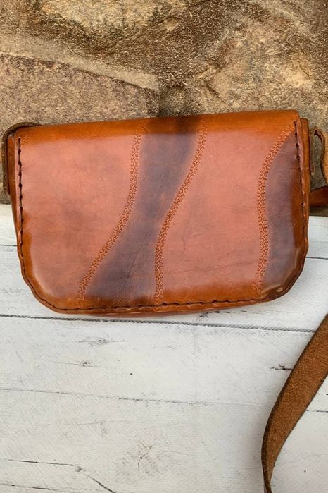 Dealfa винтажная кожаная сумочка с тиснением