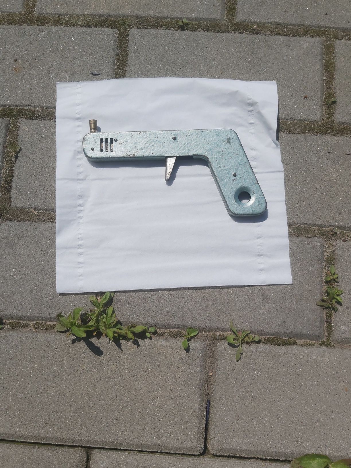 Pistolet zapalniczka piezoelektryczna iskrownik do gazu prl zabytek