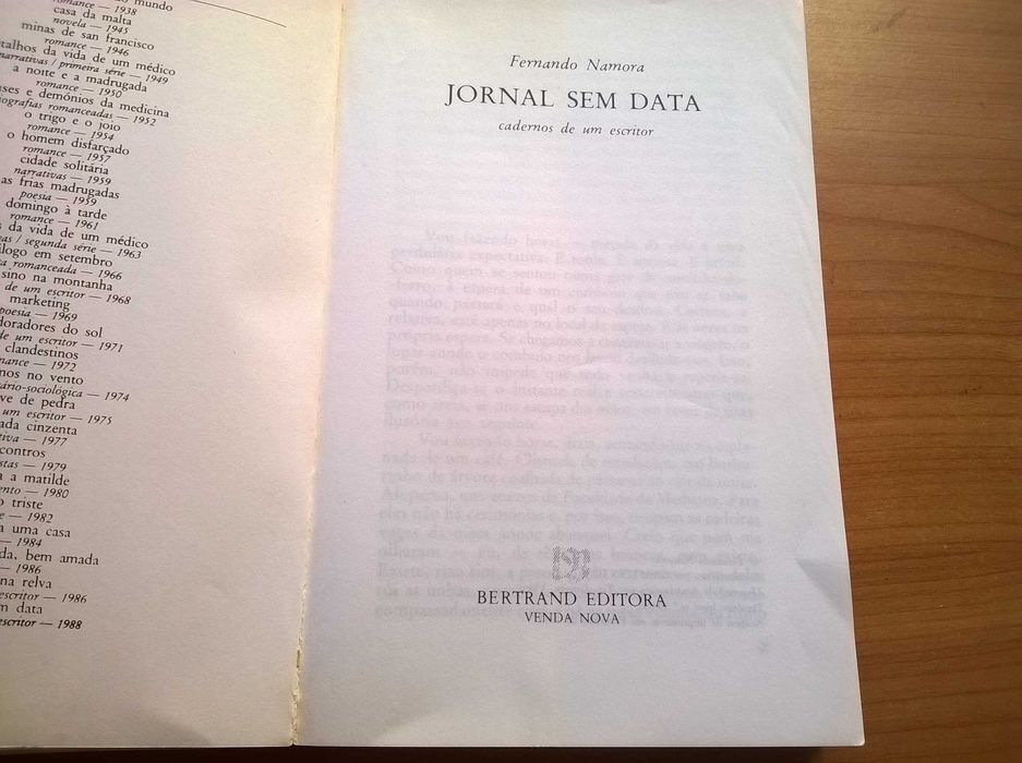 Jornal sem Data (1.ª edição) - Fernando Namora