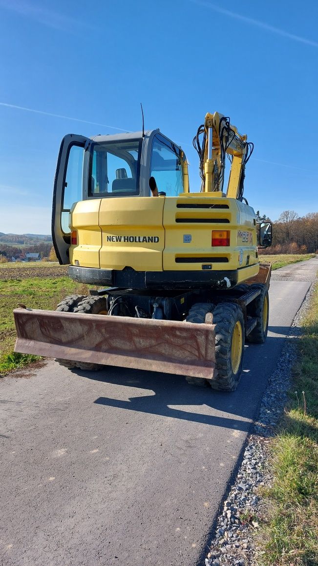 Wynajem koparki kołowej NEW HOLLAND MH 2.6 wypożyczenie koparki 10Ton