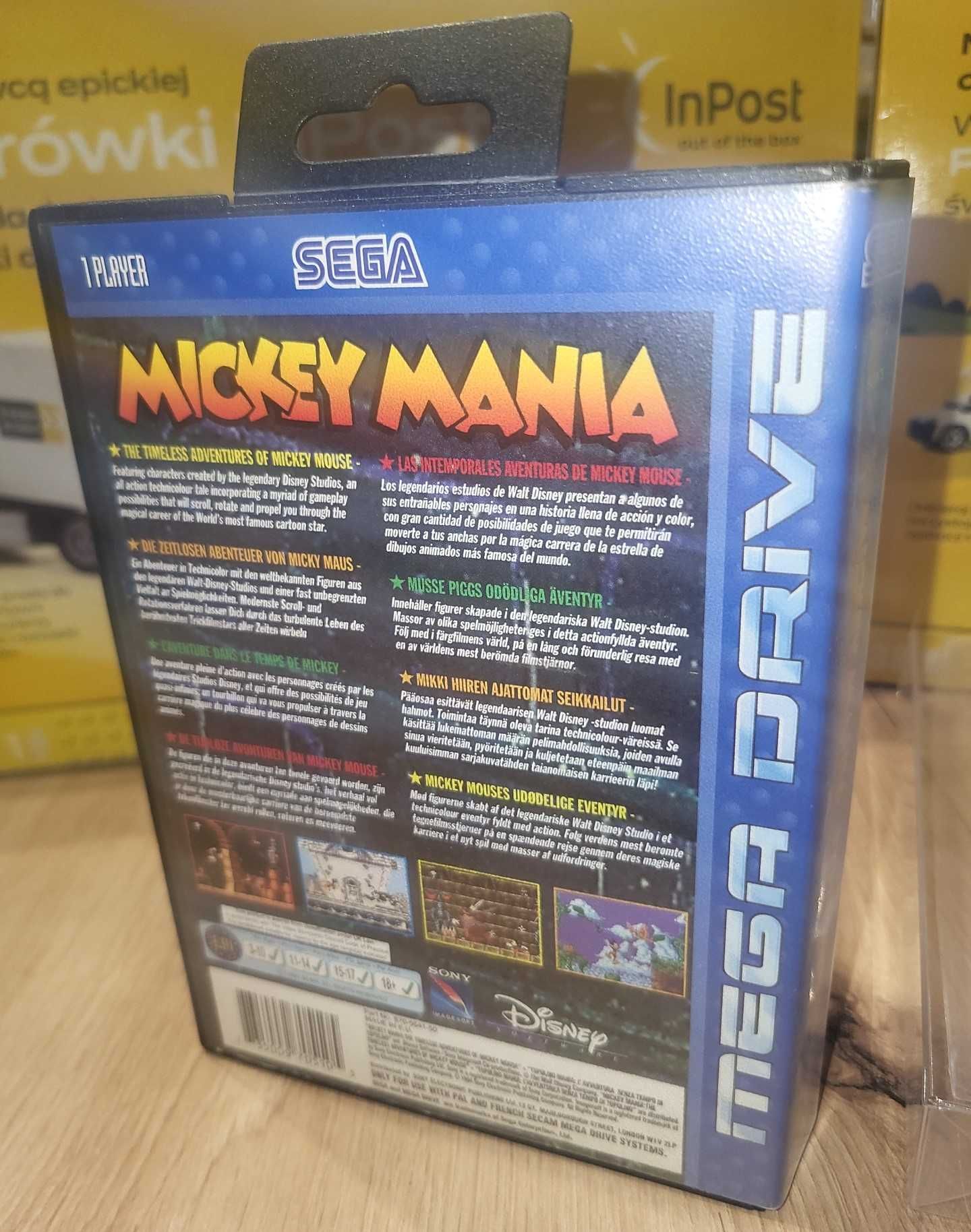 Gra Mickey Mania - SEGA Mega Drive - BDB- stan Komplet +Protektor