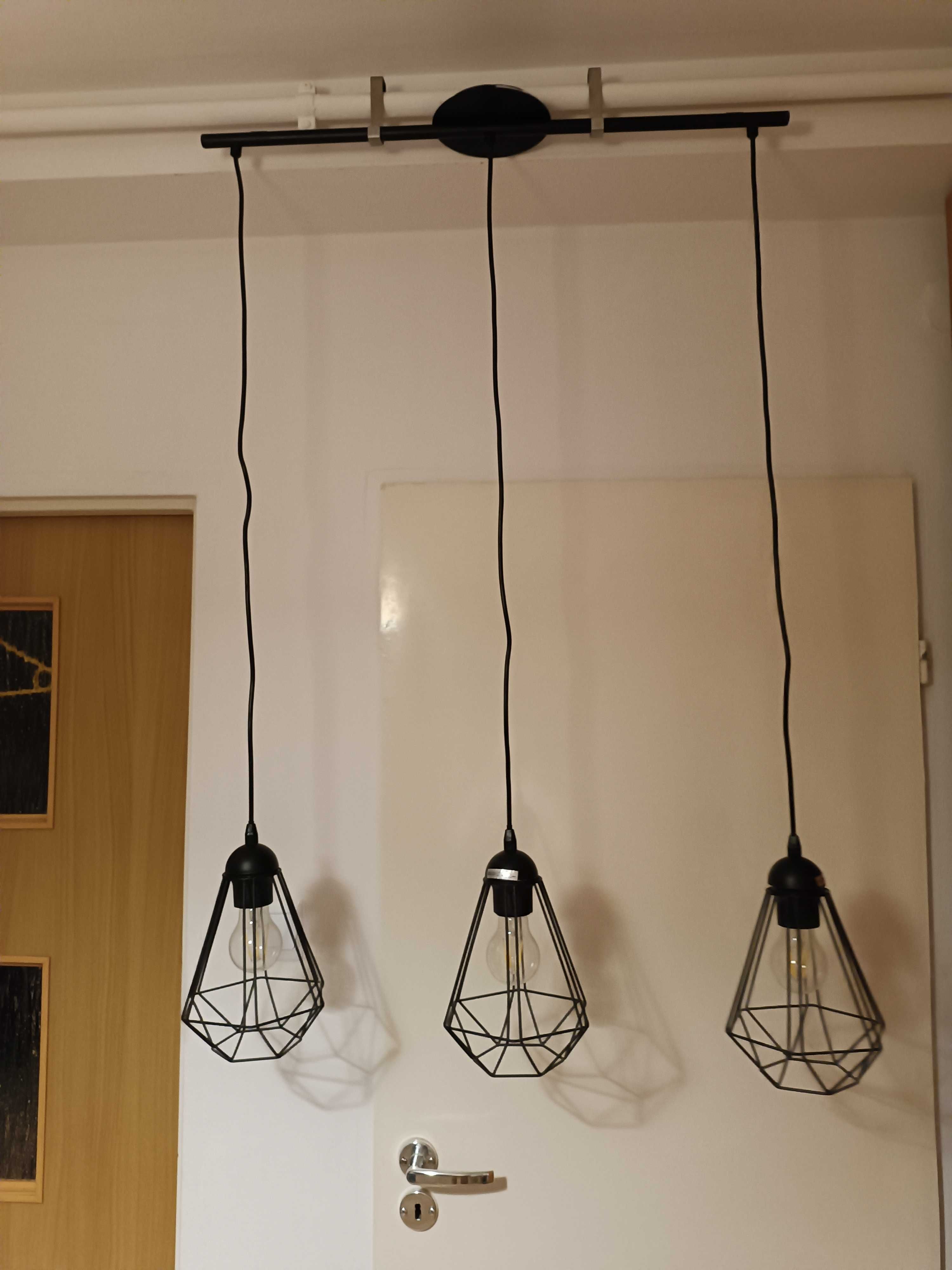 Lampa wisząca, 3 punkty świetlne diament