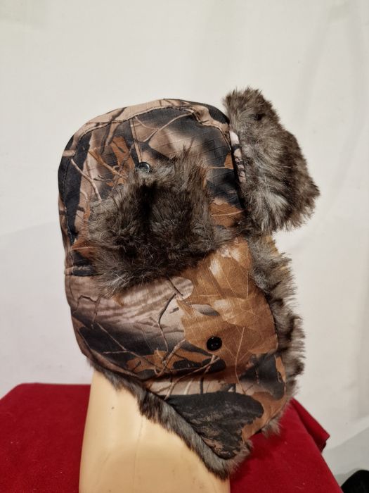 Nowa Czapka Alpha myśliwska uszatka kamuflaż trekkingowa roz,60,xl,xxl