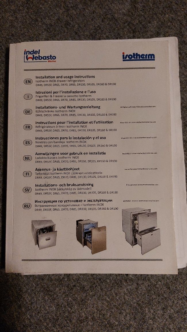 lodówka kompresorowa Isotherm 12/24v do łodzi,przyczepy, kampera