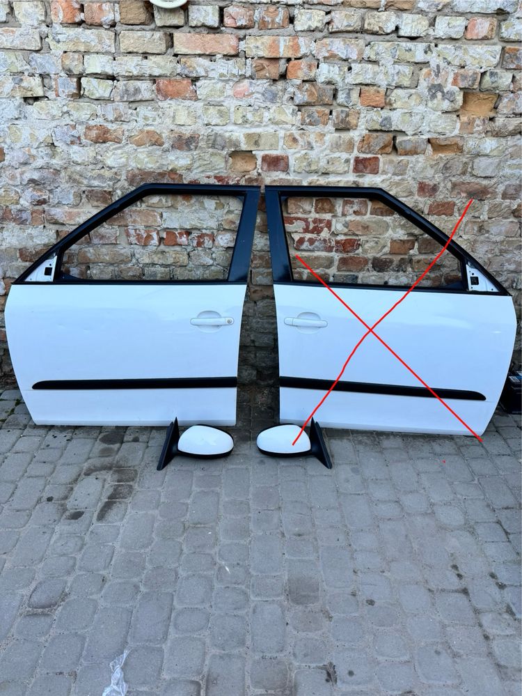 Продам передні двері і дзеркала до Scoda Fabia 2 (дорест)
