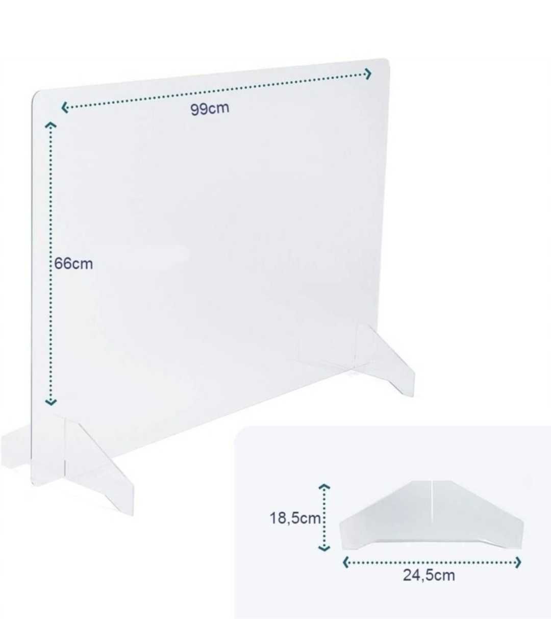 Osłona Ochronna Plexa Antywirusowa 99cm x 66cm Nowa Nr00512