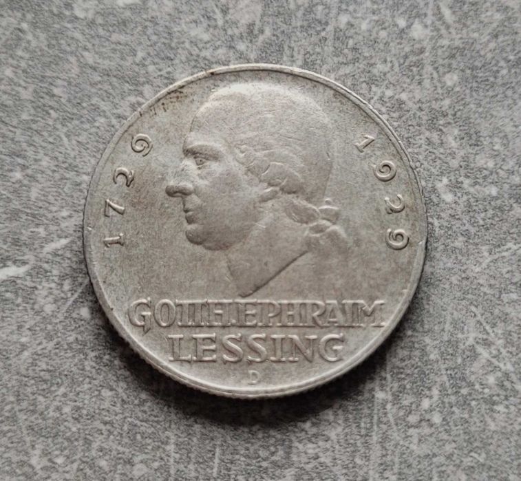 J9) NIEMCY srebro - 3 Marki - 1929 r. - G