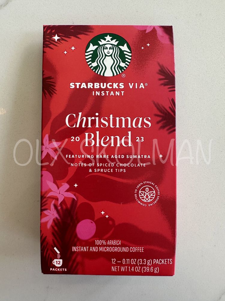 Kawa Starbucks VIA® Instant Christmas Blend - 0.11 oz,  Pack of 12