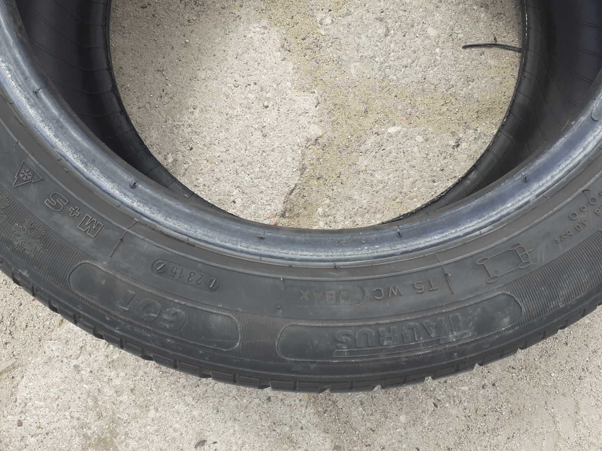 2x używane opony zimowe 205/55 R16 Taurus 5mm - możliwy montaż