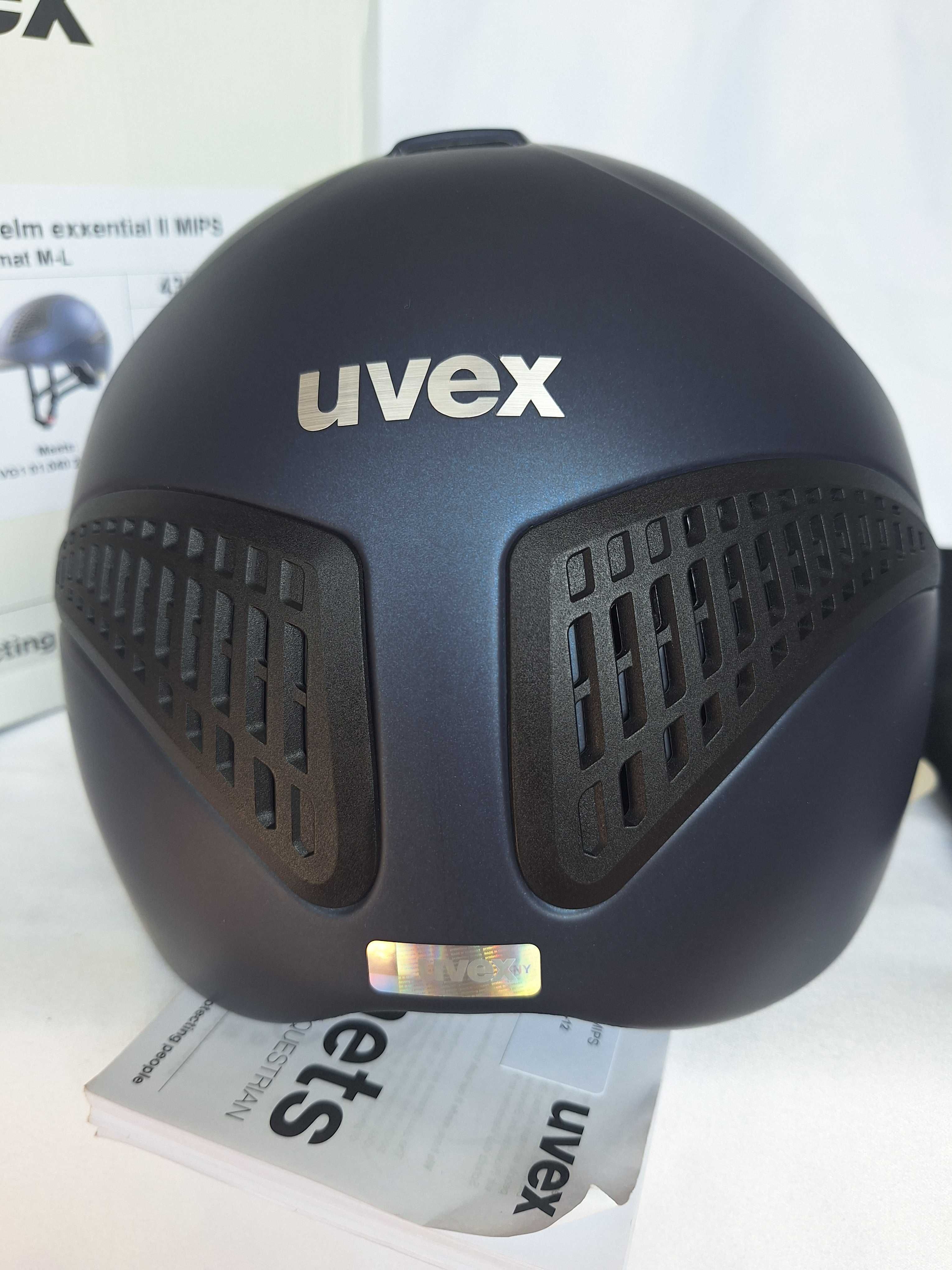 Kask jeździecki toczek Uvex Reithelm Exxential II Mips M/L 57-59cm