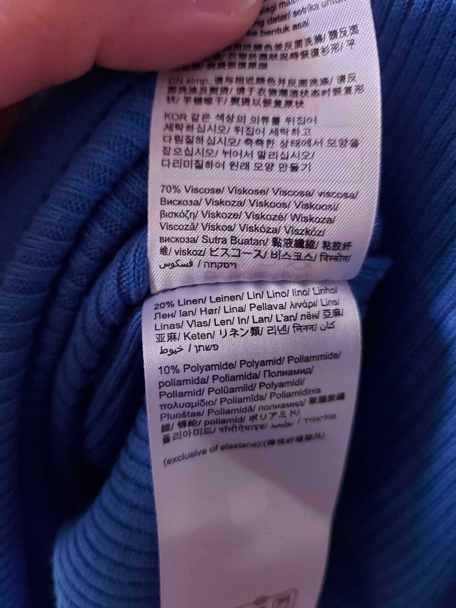Nowa niebieska sukienka letnia sukienka kobaltowa Esprit XS