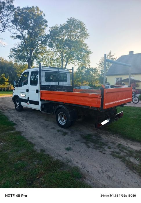 Iveco daily, wywrotka na bliźniaku, 3.5t na haku