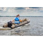 ponton w kamuflażu 380 cm aluminiowa podłoga silnik