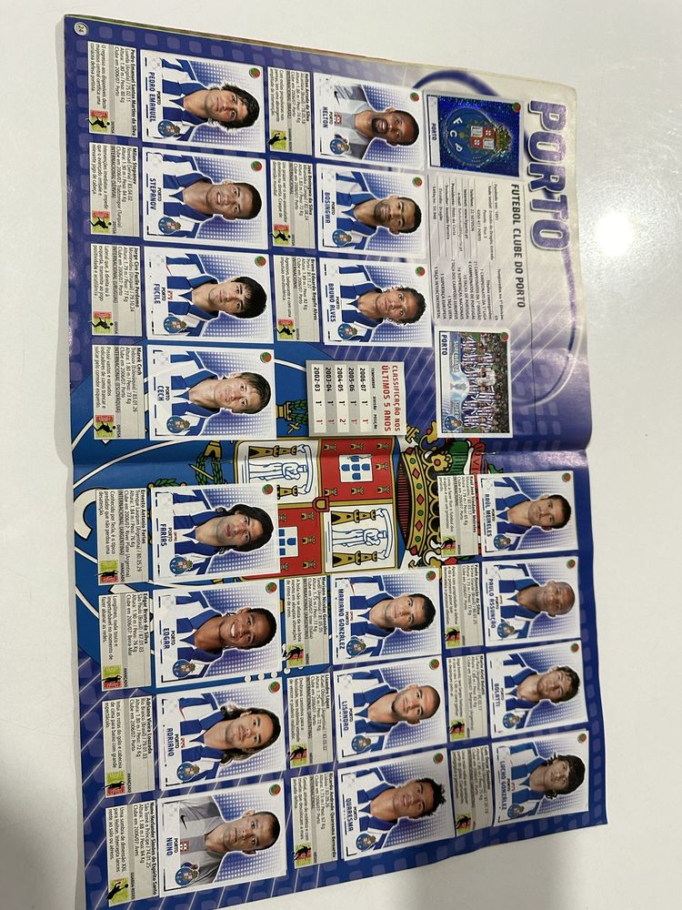 Caderneta de cromos Futebol Completa