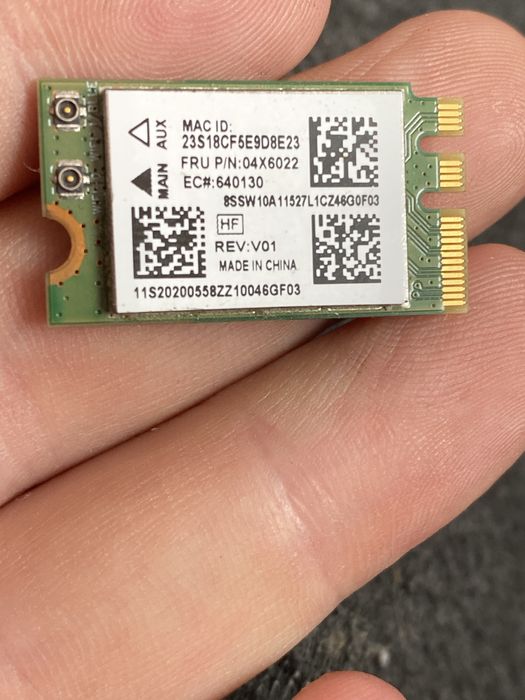 WIFI Модуль Atheros QCNFA335 (M.2, 300 Mbps, 2,4 GHz, Bluetooth)  Б/У