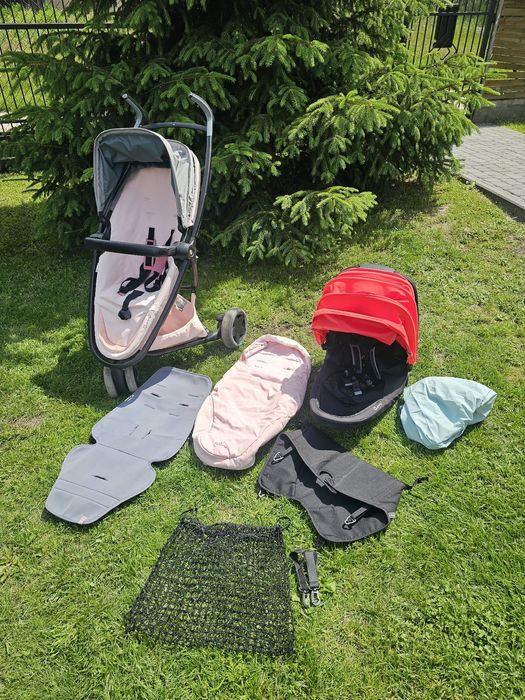 Quinny Zapp Flex różowy szary czarny dodatkowe siedzisko lekki mały
