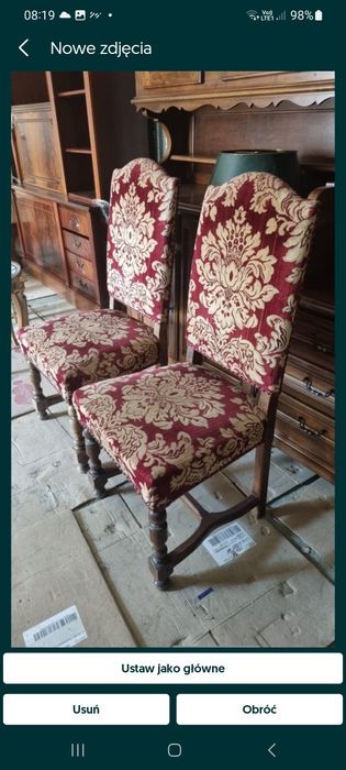 krzesła barokowe
