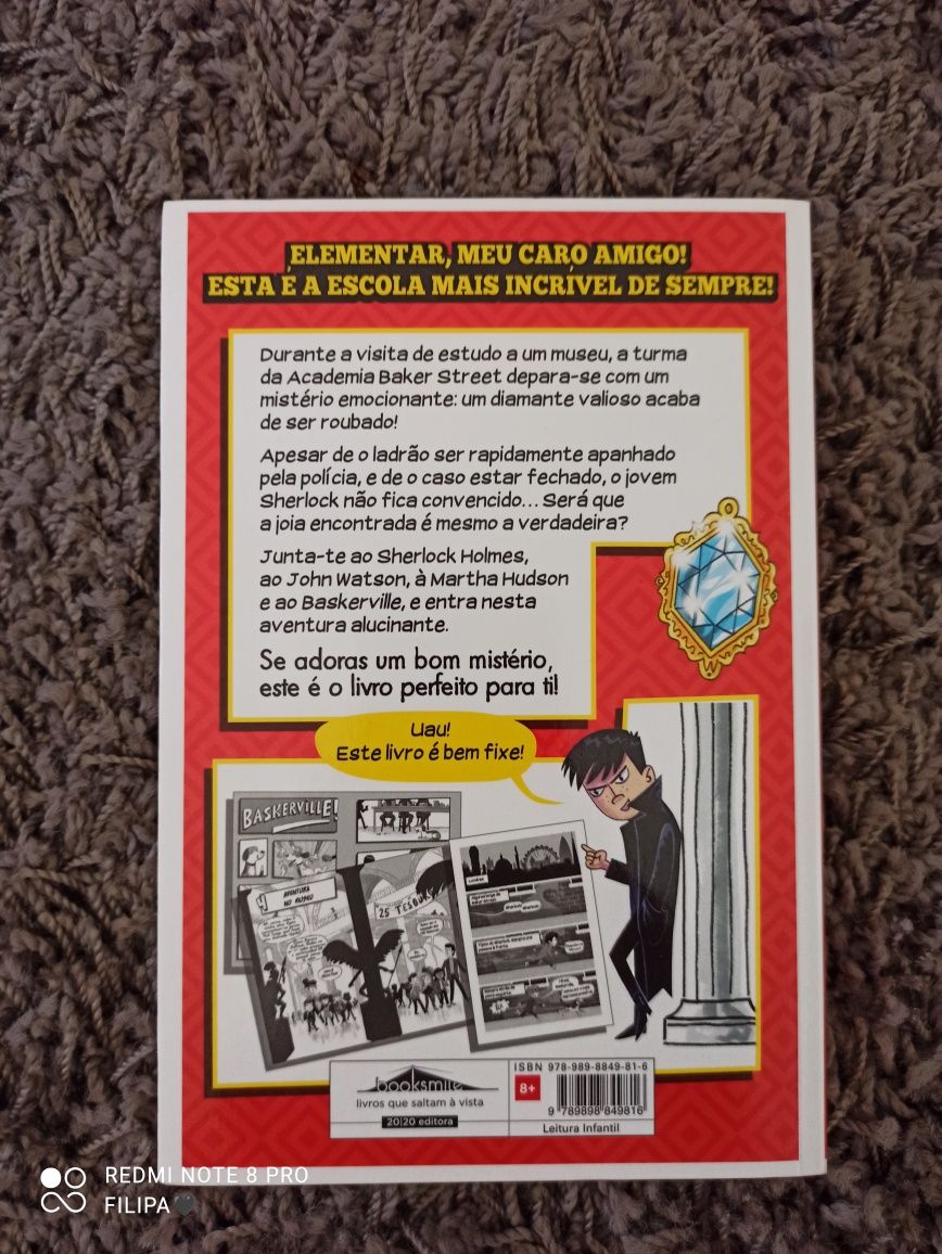 Livro Sherlock Holmes o Diamante Perdido