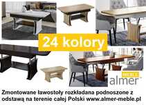 Ławostół Ława Stół Rozkładany L15 120/200x70 Podnoszony 24 kolory