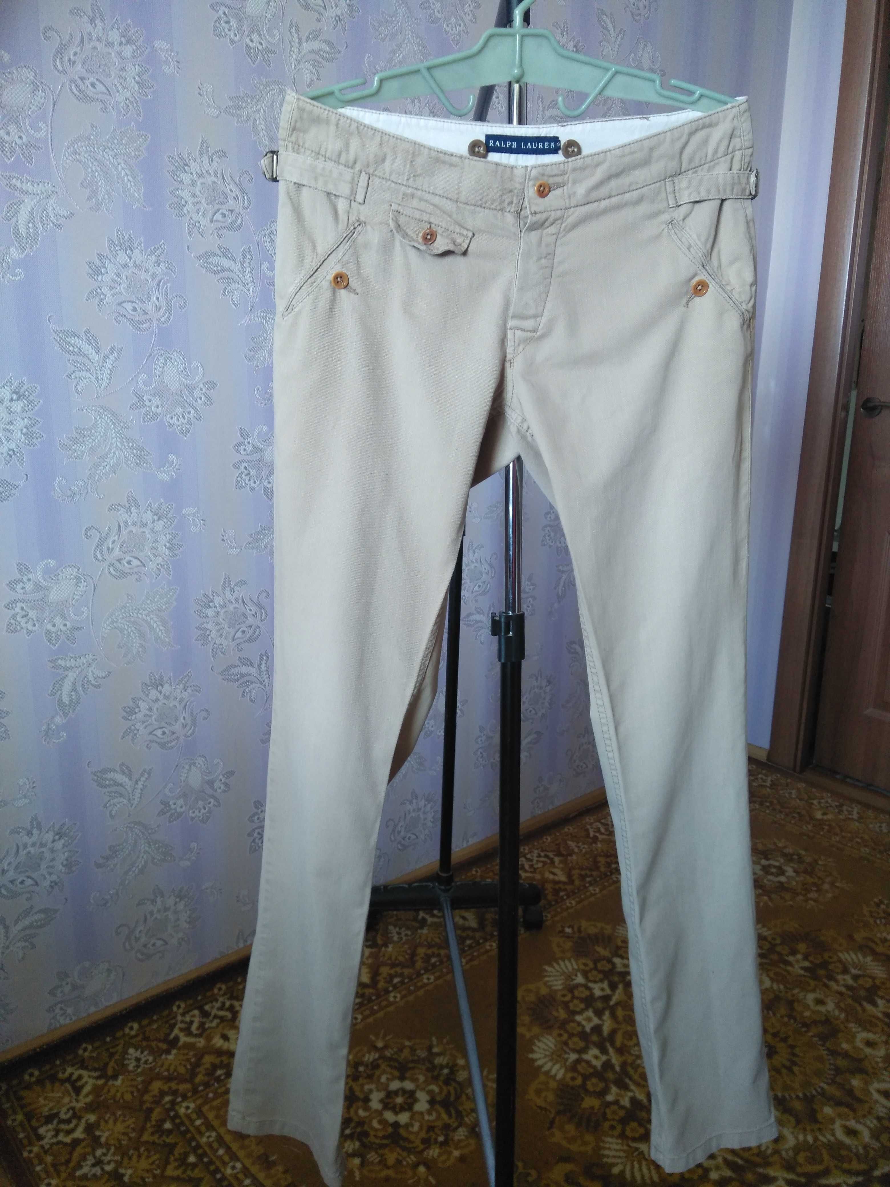 бежевые женские джинсы,  RALPH  LAUREN. Размер US 8
