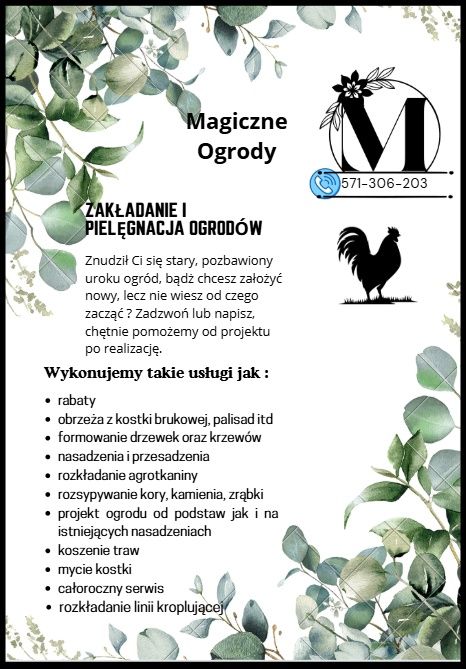 Prace ogrodnicze