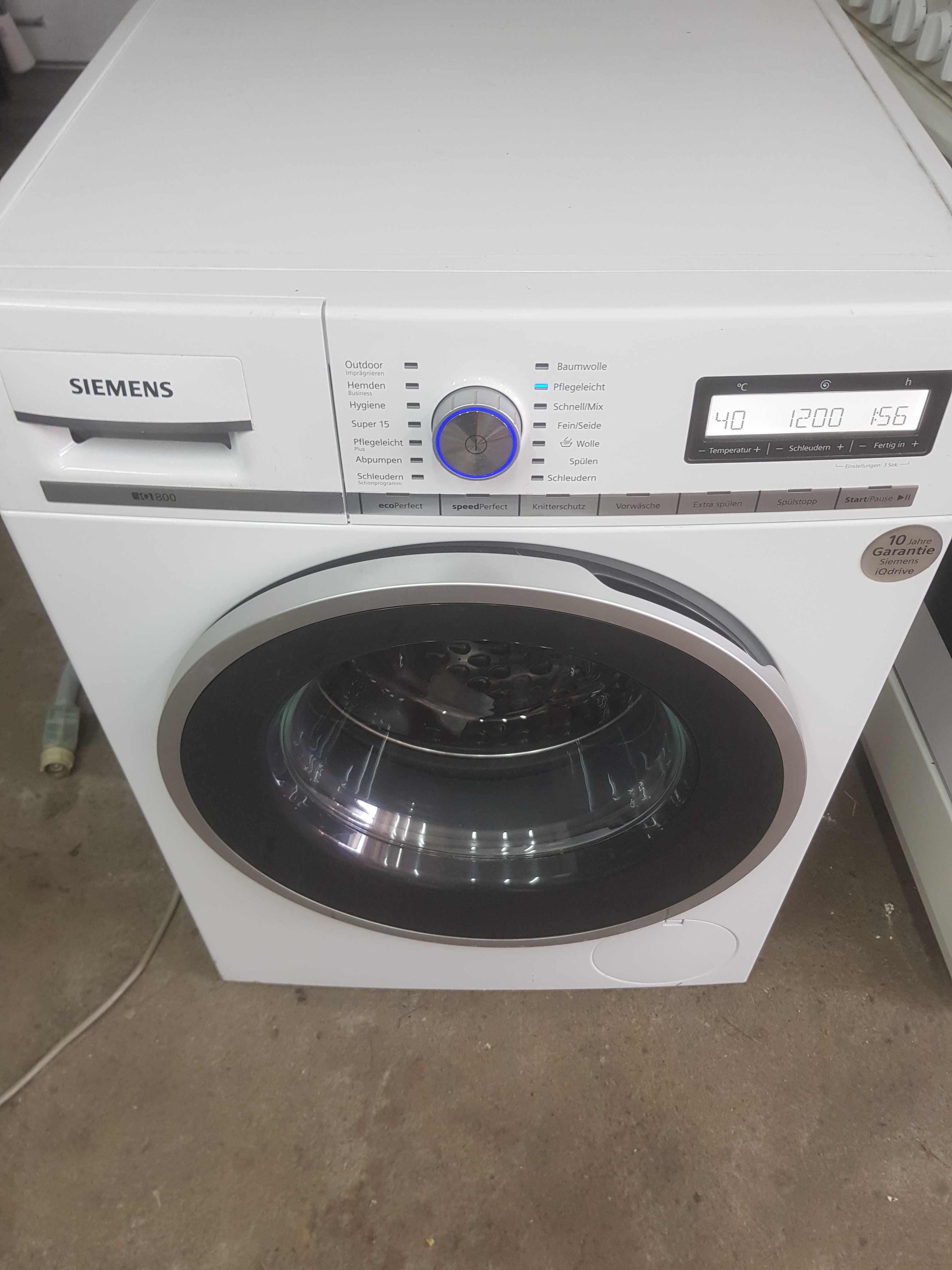 Pralka Siemens iq800 wysoki model sprawna w dobrym stanie