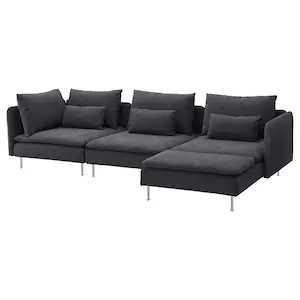Sofa SODERHAMN 4-osobowa Tallmyra jasnozielony Ikea transport GRATIS