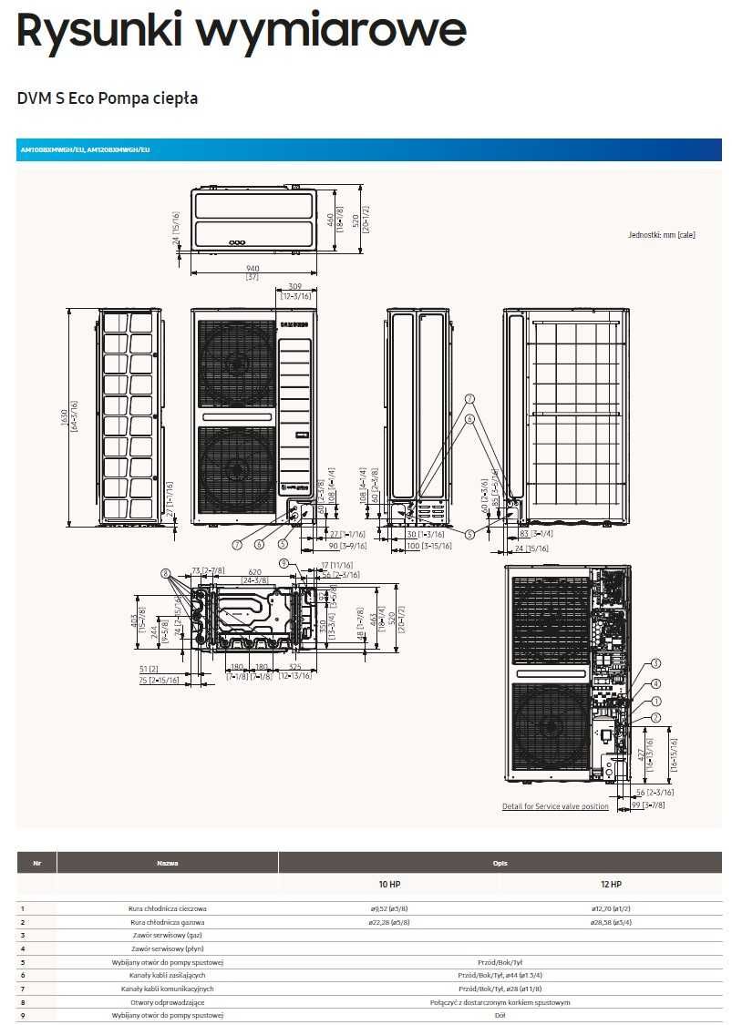 Klimatyzacja 28kW Samsung DVM/VRF + 4 jed. ścienne 7,1kW.