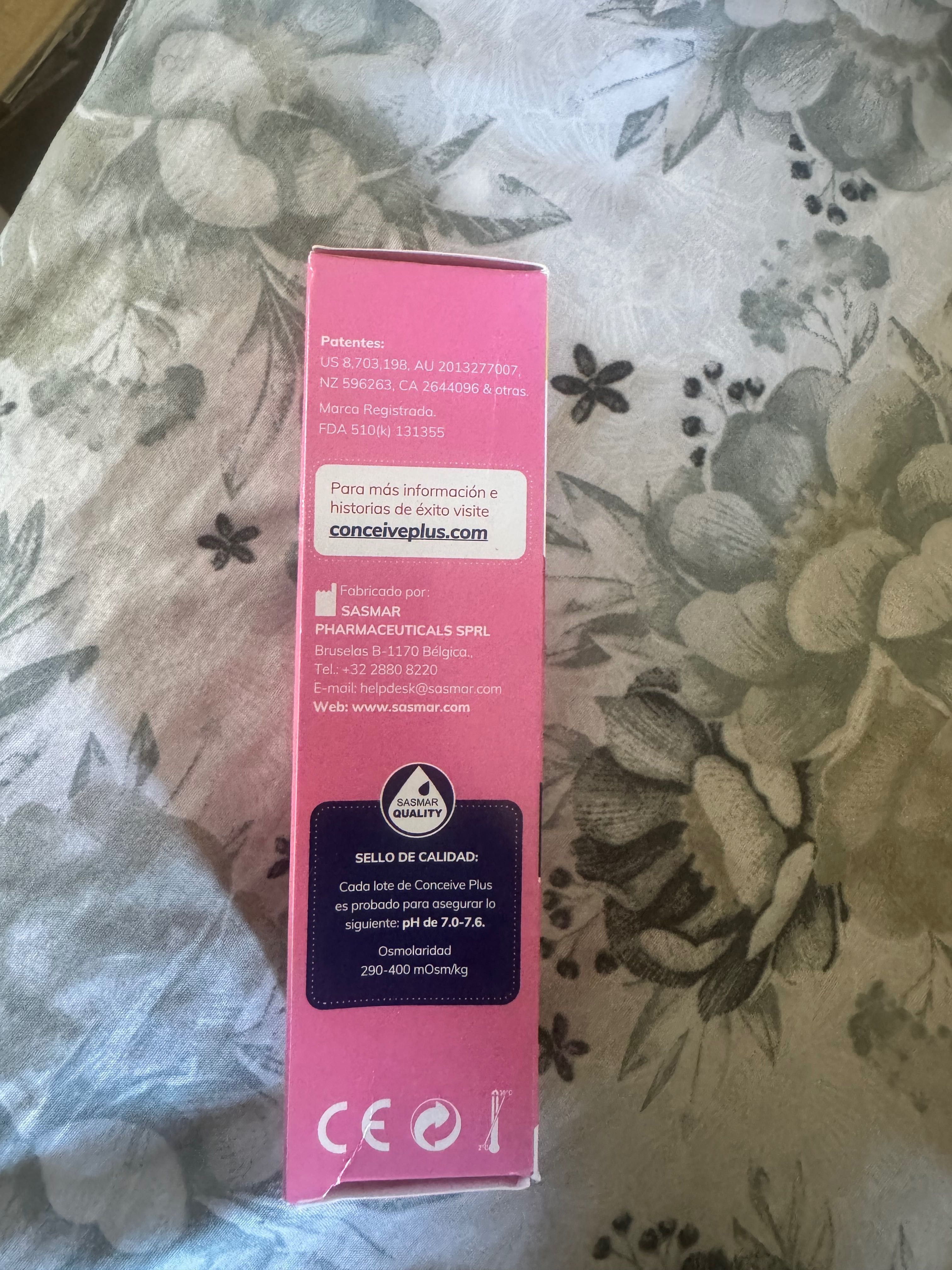 Lubrificante da fertilidade conceive plus