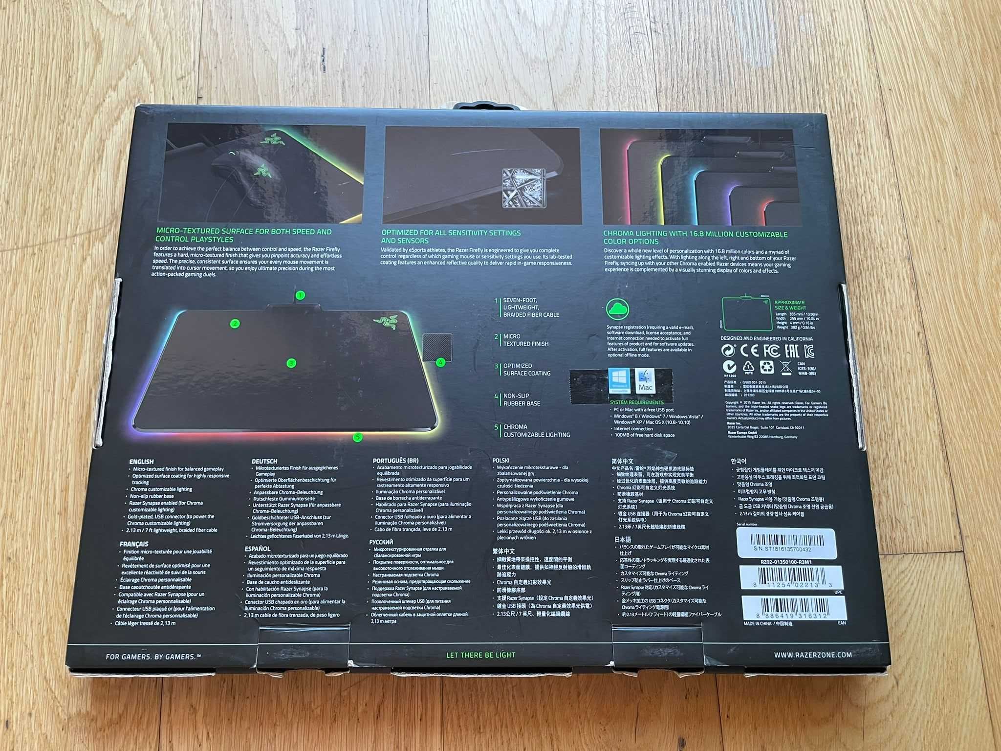 Tapete de Rato Gaming RAZER Firefly Cloth