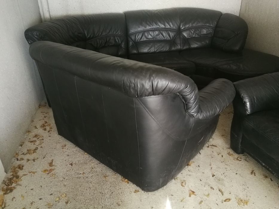 Komplet skórzany Sofa 5 + 1 z plecamii