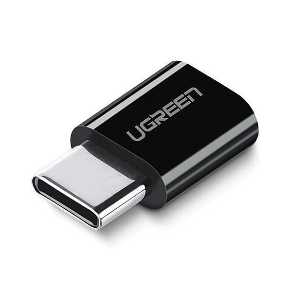 Ugreen adapter przejściówka z micro Usb na Usb Typ C czarny (30391)