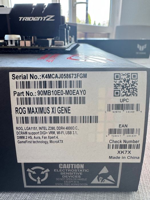 Zestaw: ASUS Maximus XI Gene, Procesor i9-9900K, G.SKILL TridentZ 32GB
