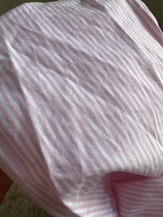 Bluzka hiszpanka sinsay L biała w różowe paski