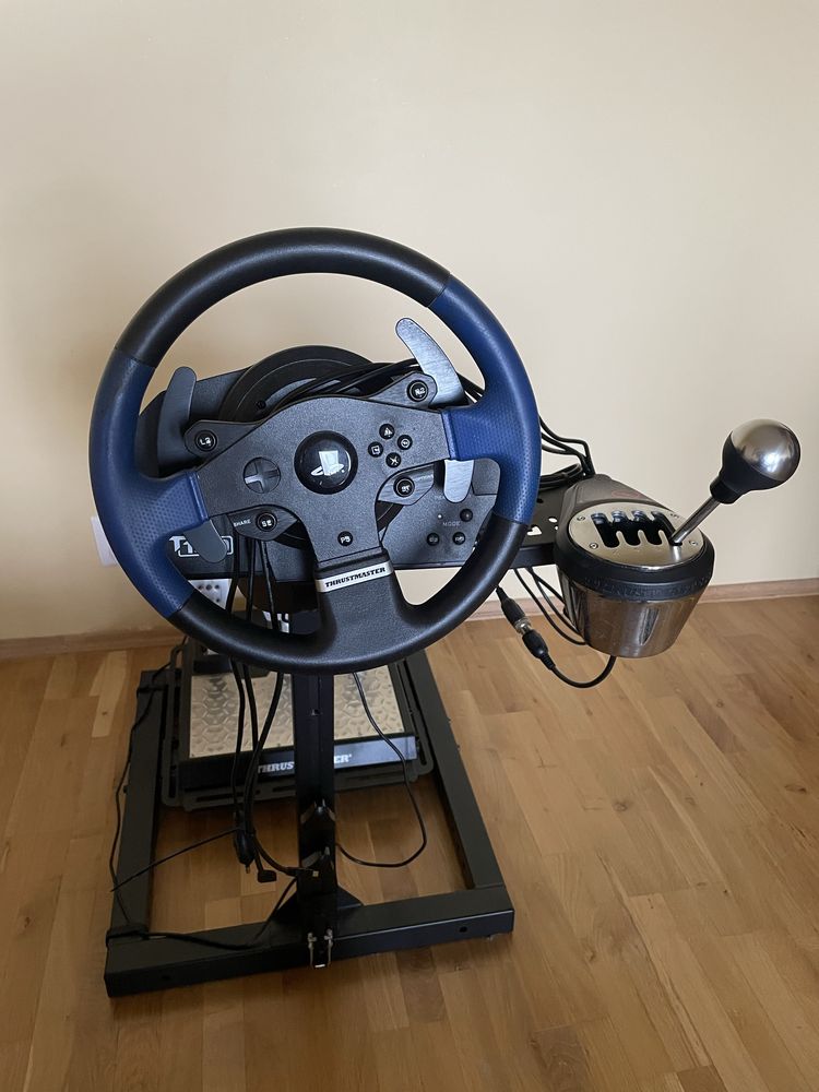 Kierownica Thrustmaster T150 Pedały T-LCM Shifter TH8A Stelaż Zestaw