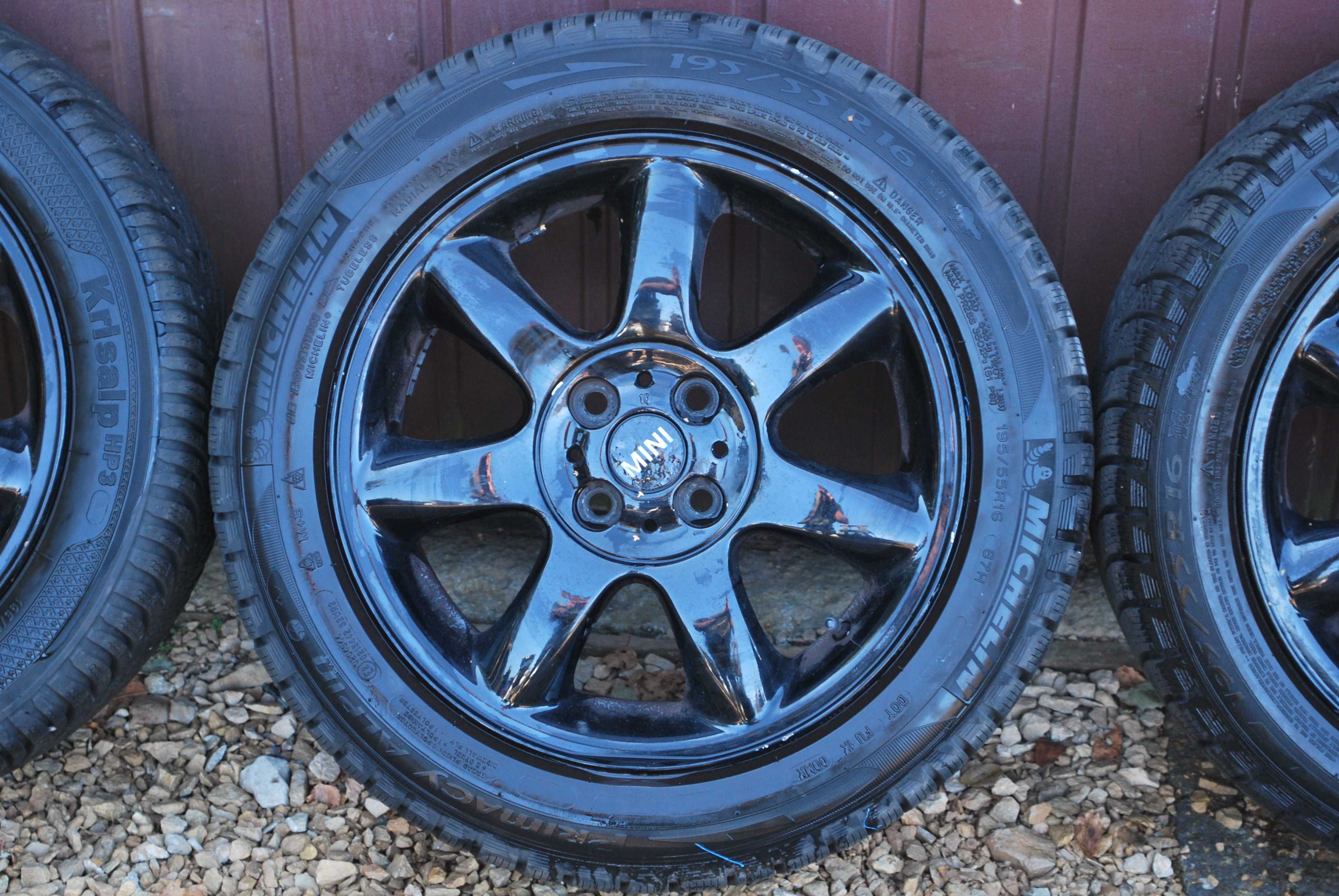 Koła 195/55 R16 4x100 Alufelgi + opony zimowe 4x7.5mm Mini Suzuki Kia