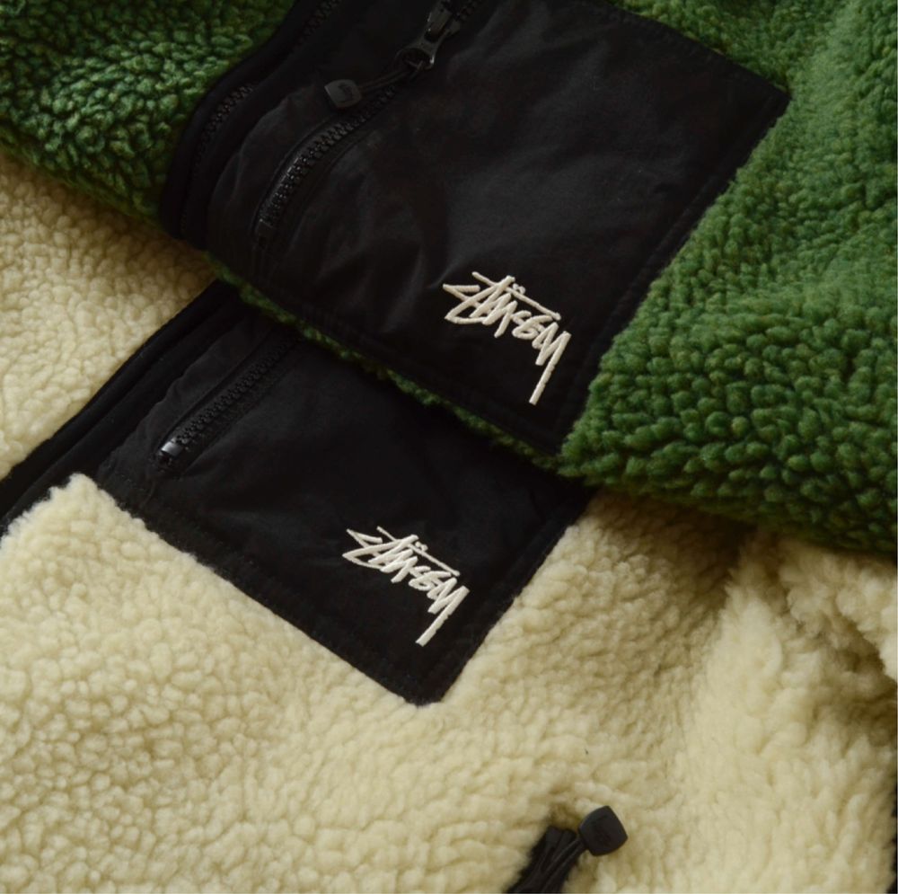 Куртка шерпа  Stussy (двостороння)