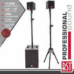 CONJUNTO SOM BI-AMPLIFICADO BST PRO  - 1120W  Qualidade 5* - PROMOÇÃO