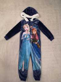 Jednoczęściowa pluszowa piżama Frozen Kraina Lodu Elza Elsa 104 - 110