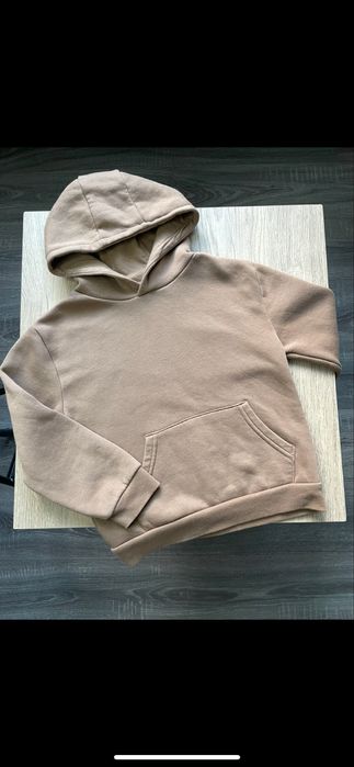 Худі коричневе світшот на флісі кофта коричнева 116 122 Primark батнік