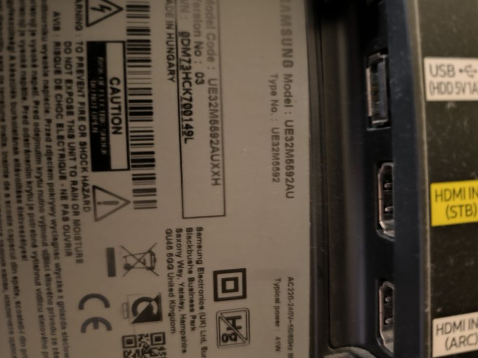 Телевизор smart TV. Samsung UE32M5592 AUXXH