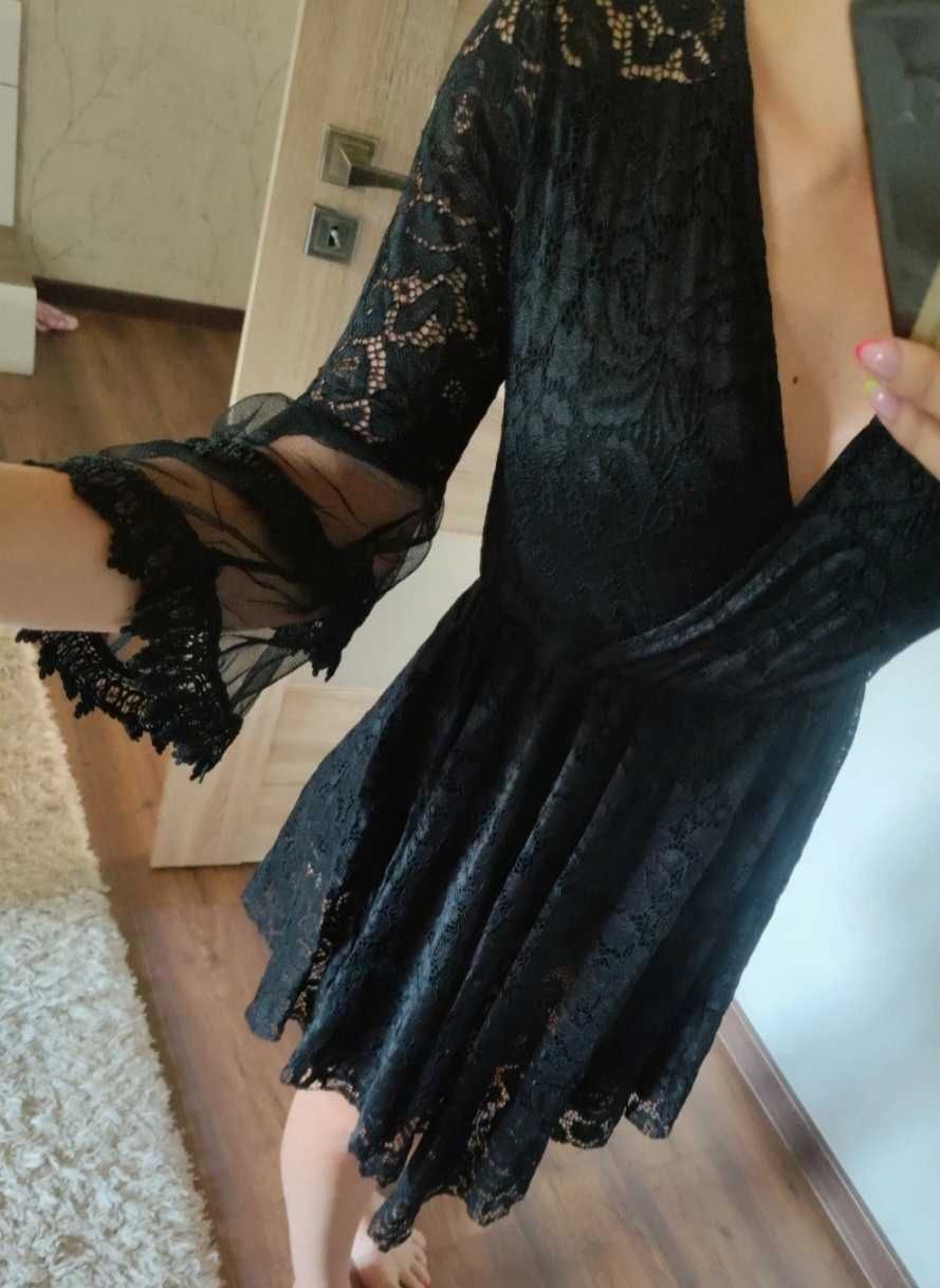 Czarna koronkowa sukienka New Collection Nowa