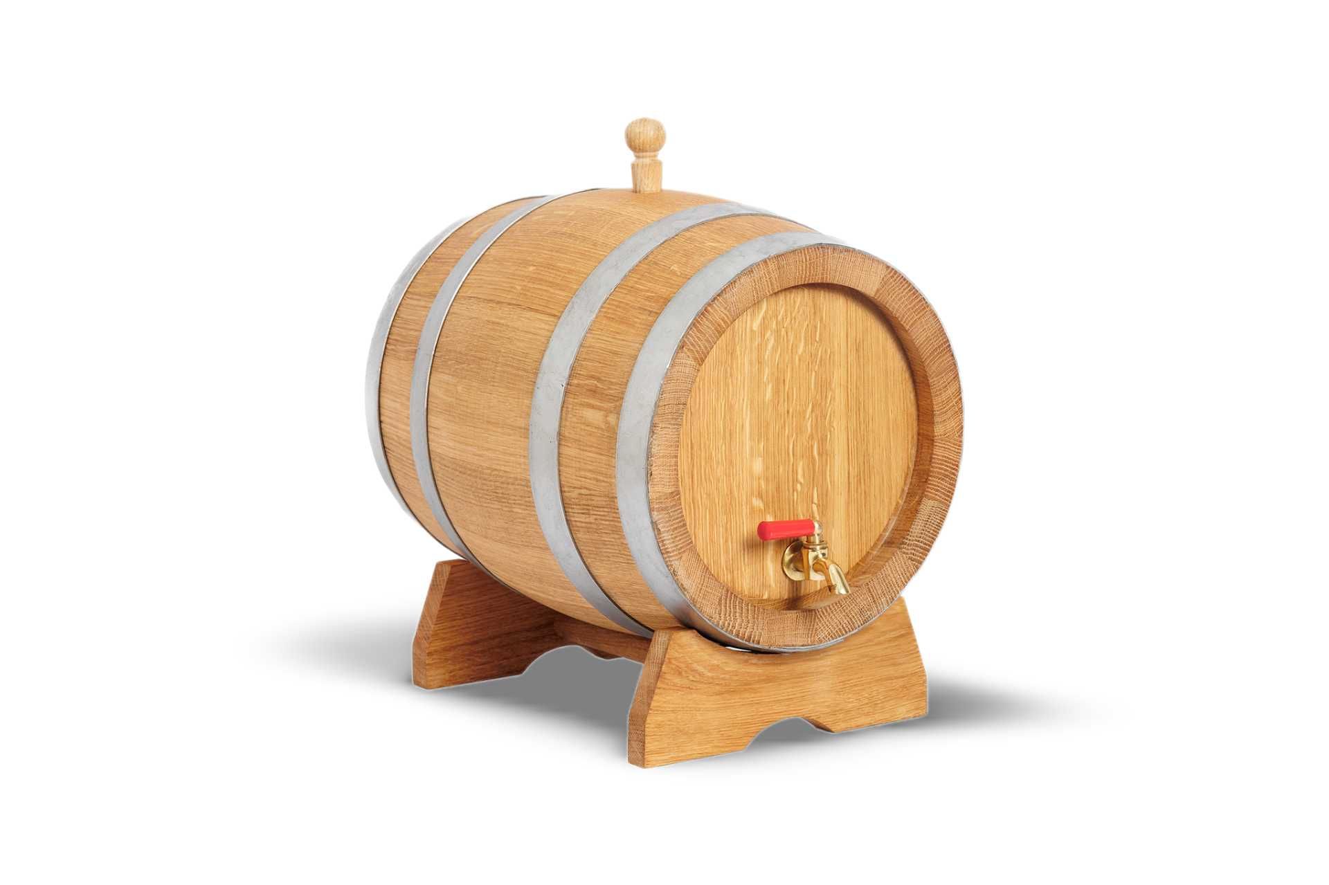 Dębowa beczka 10L na whisky bimber wino nalewki prezent (Atest PZH)