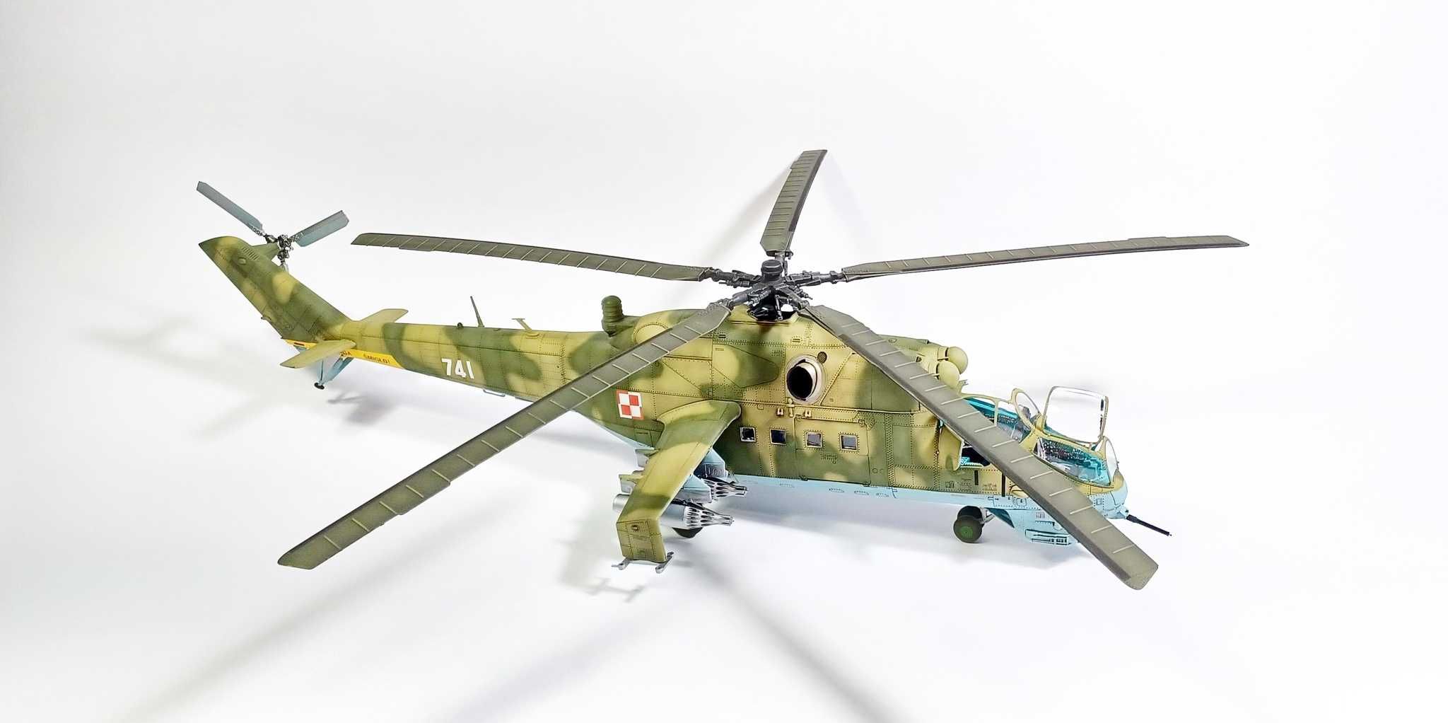 Profesjonalnie wykonany POLSKI Mi-24 W 1/48